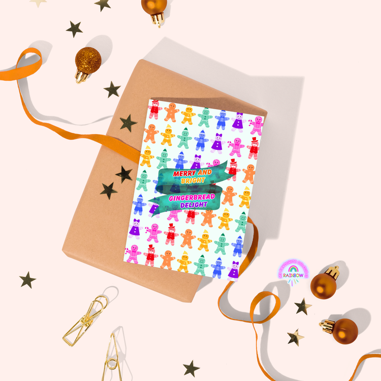 Gingerbread Delight Christmas Card