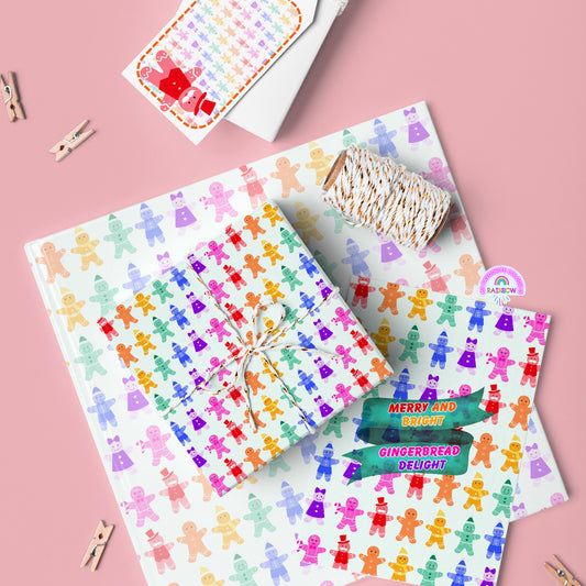 Gingerbread Delight Christmas Wrap Set