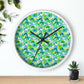 Green Rainbow Wall Clock