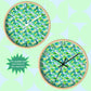 Green Rainbow Wall Clock