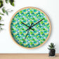 Green Rainbow Wall Clock