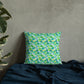 Green Rainbow Cushion