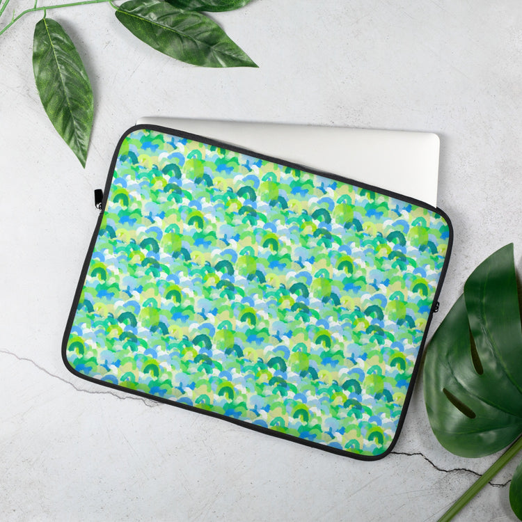 Green Rainbow Laptop Sleeve