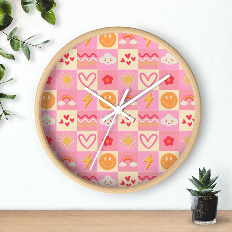 Happy Smiles Sunny Days Wall Clock