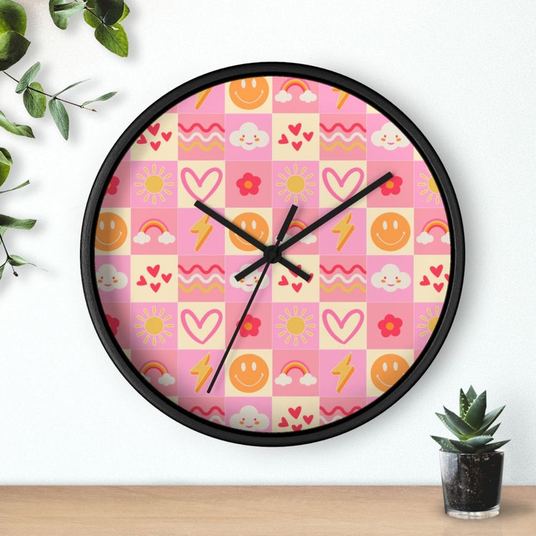 Happy Smiles Sunny Days Wall Clock