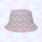 Heart Attack/Watercolour Rainbow Reversible Bucket Hat