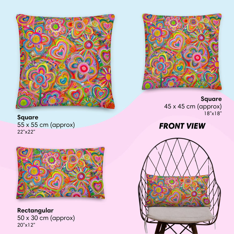 Love in Neon Cushion