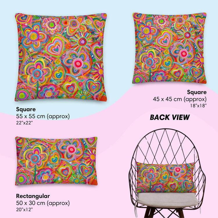 Love in Neon Cushion