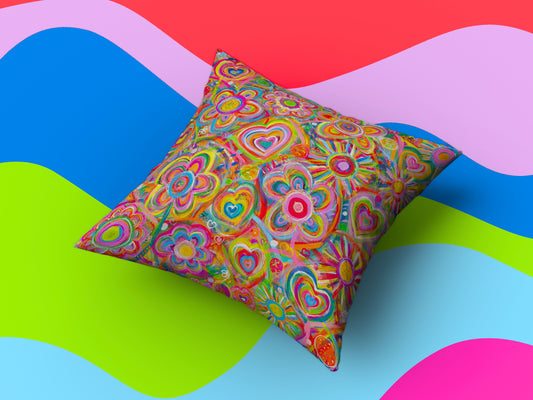 Love in Neon Cushion Cover