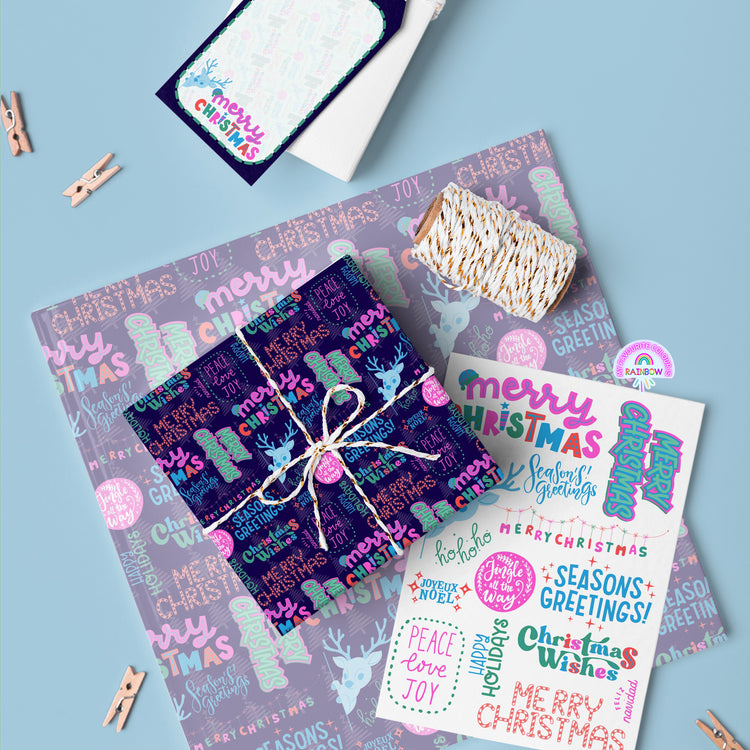 Merry Joy to the Seasons Christmas Wrap Set