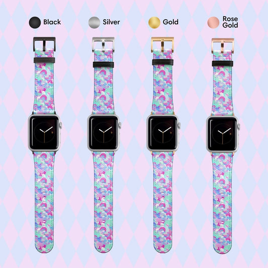 Pastel Rainbow Apple Watch Band