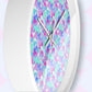 Pastel Rainbow Wall Clock