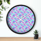 Pastel Rainbow Wall Clock