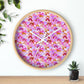 Pink Rainbow Wall Clock