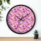 Pink Rainbow Wall Clock