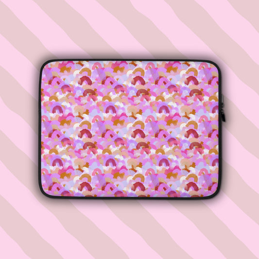 Pink Rainbow Laptop Sleeve