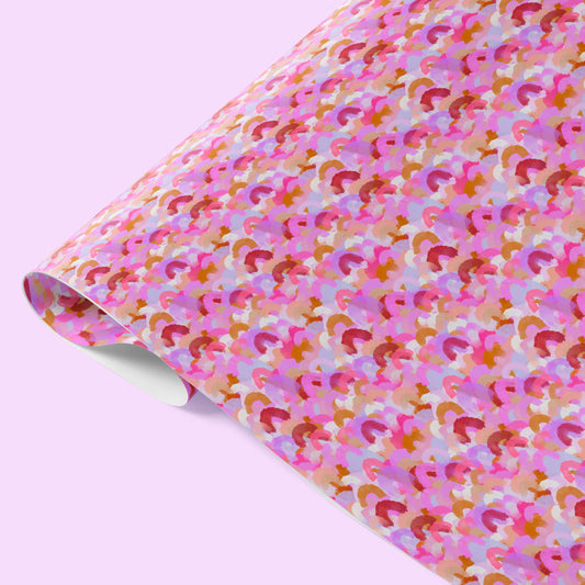 Pink Rainbow Wrapping Paper Sheets