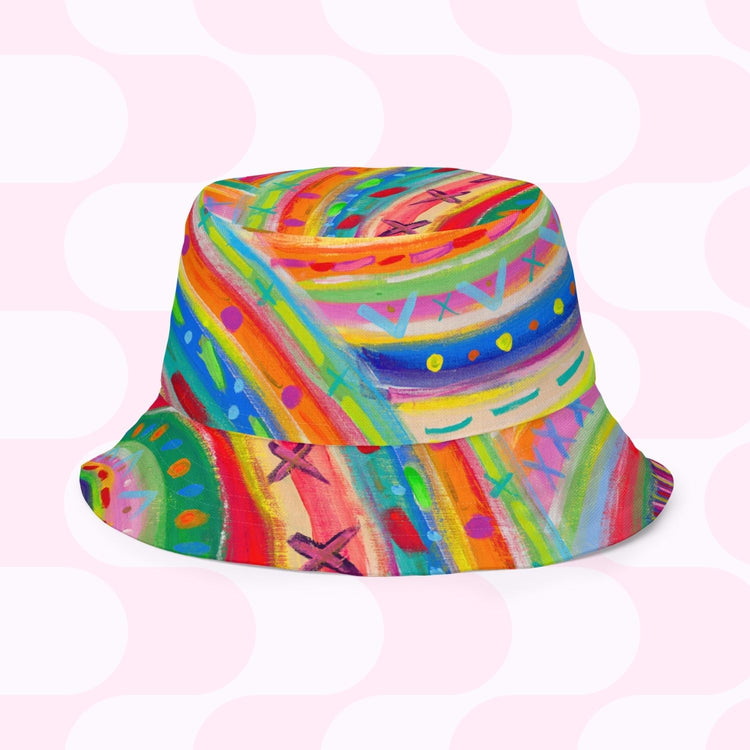 The Rainbow Connection/Summer Sorbet Reversible Bucket Hat