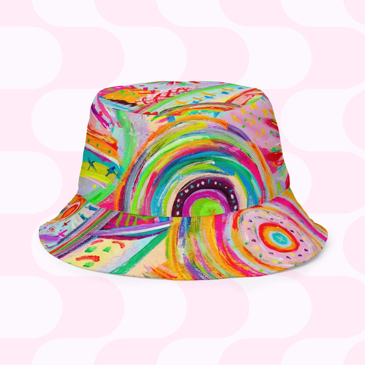 The Rainbow Connection/Summer Sorbet Reversible Bucket Hat