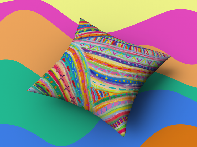 The Rainbow Connection Cushion Cover