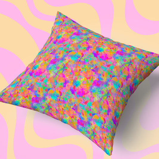 Splotches and Crosses Cushion