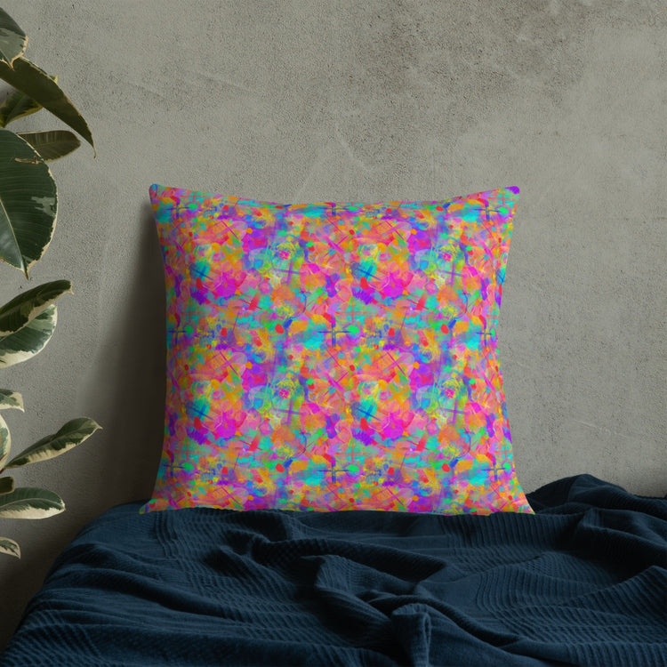 Splotches and Crosses Cushion