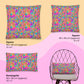 Splotches and Crosses Cushion