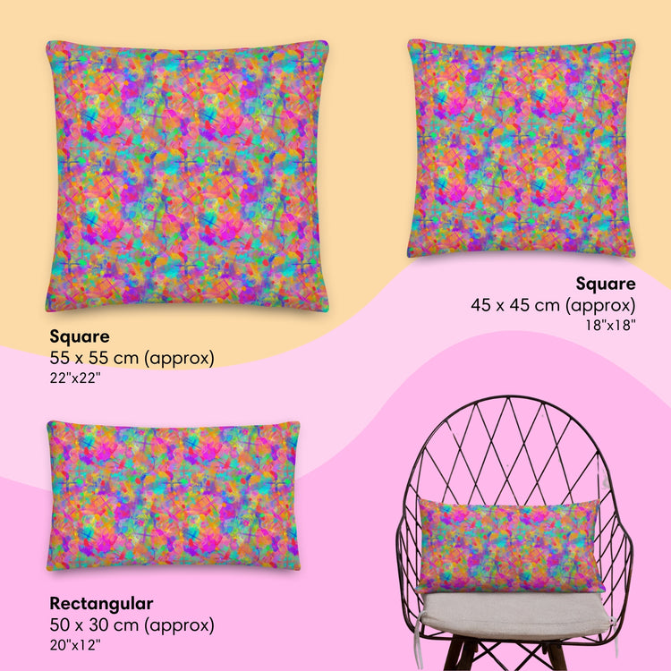 Splotches and Crosses Cushion