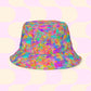 Splotches and Crosses Reversible Bucket Hat