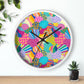 Squiggs and Stripes Wall Clock