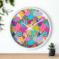 Squiggs and Stripes Wall Clock