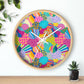 Squiggs and Stripes Wall Clock