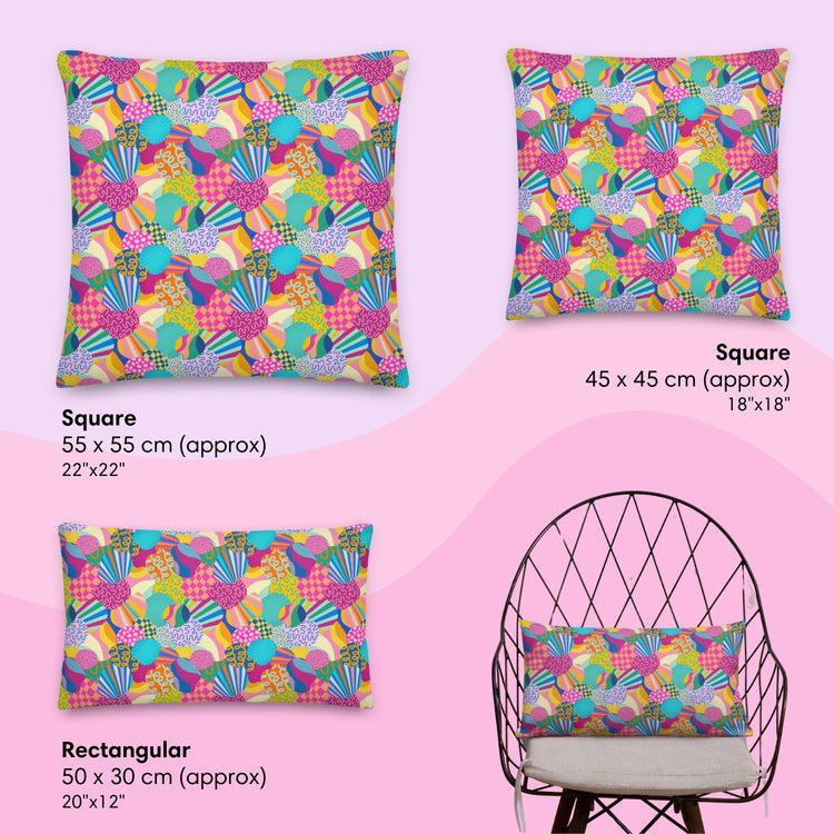 Squiggs and Stripes Cushion