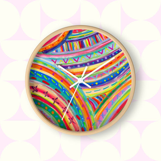 The Rainbow Connection Wall Clock