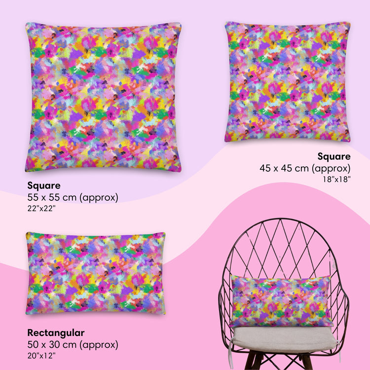 Watercolour Rainbow Cushion